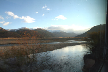 Typical scenery seen from the Tranz Alpine train, arguably New Zealand's most scenic train ride...