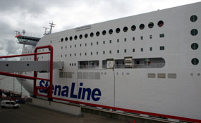 The Stena Hollandica, seen at Hoek van Holland...