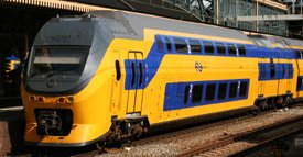 Dutch double decker InterCity train