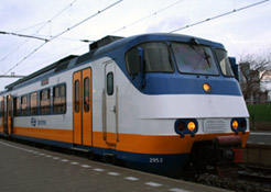 Sprinter train from Hook of Holland to Rotterdam...