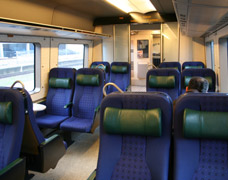 Seats on an Oresund link train
