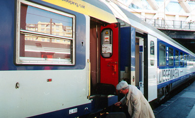 The Orient Express about to leave Paris for Vienna in 2005... 