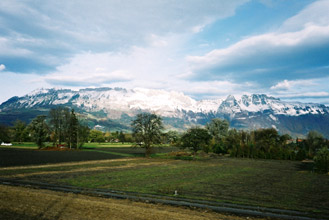 Mountains seen from the Orient Express...