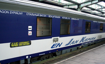 The Jan Kiepura sleeper train from Cologne to Warsaw