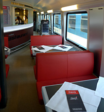 RailJet restaurant car