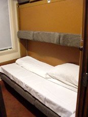 Single-berth sleeper on the EuroNight sleeper train 'Ister' to Bucharest