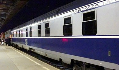 EuroNight sleeper train 'Ister' from Budapest to Bucharest