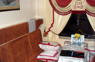 A 2-berth first class sleeper on the Krasnya Strela train from St Petersburg to Moscow
