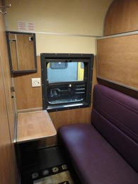 2-berth sleeper on a Shosholoza Meyl tourist class train