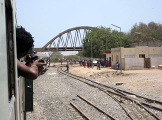 The train from Senegal to Mali about to leave the Gare de Hann, just outside Dakar.