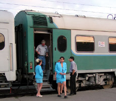 The Tashkent-Samarkand train