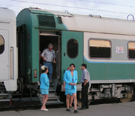 The Tashkent-Samarkand train