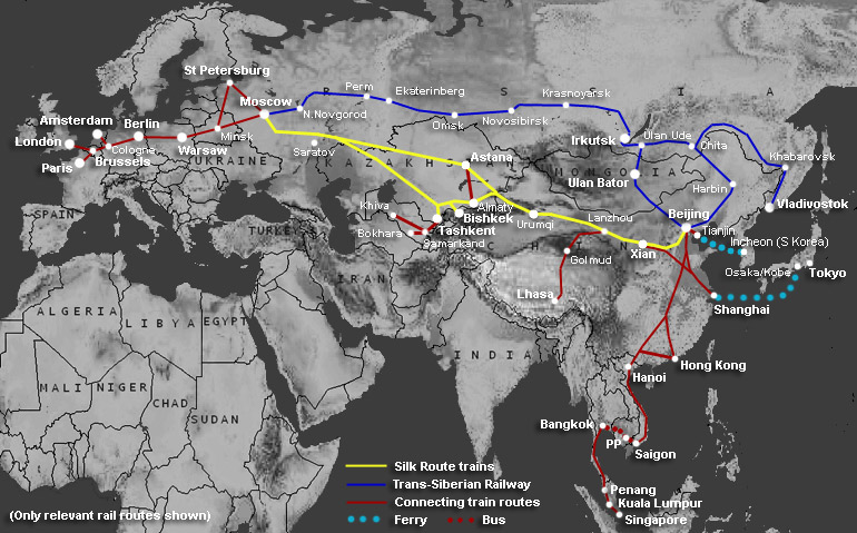 Map Of Europe Train Routes