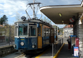 The historic tram from Villa Opicina to Trieste