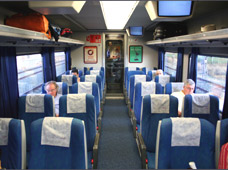 Turista (2nd class) on the Altaria train to southern Spain...