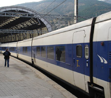 The Portbou - Valencia - Alicante 'Talgo' train
