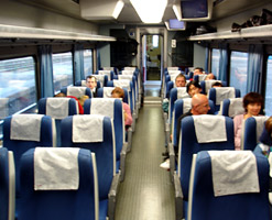 2nd class seats on the Portbou - Valencia - Alicante 'Talgo' train