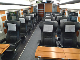 AVE Club class on an S102 AVE train from Madrid to Malaga