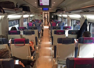 2nd class on train from Madrid to Toledo