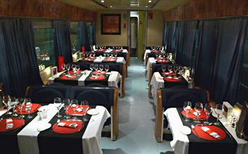 Paris to Madrid & Barcelona by trainhotel: restaurant car...