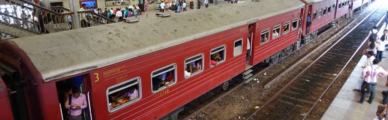Classic train at Colombo Fort