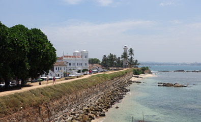 Walking the old fort walls at Galle