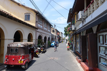 Old town street in Galle