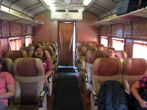 Colombo to Galle in the Rajadhani coach