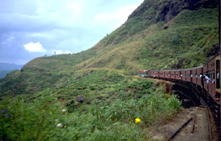 Great scenery from the train in Sri Lanka