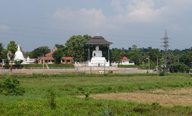 templo budista visto desde el tren