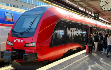 MTRX train to Gothenburg at Stockholm Central