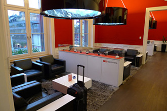 SBB first class lounge at Zurich Hauptbahnhof