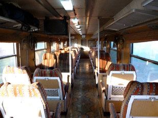 First class seats on the Adana-Aleppo train