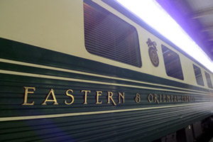 The Eastern & Oriental Express from Singapore to Bangkok...