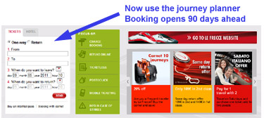 Trenitalia.com: Use the journey planner