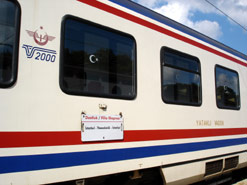 Istanbul-Greece train - the Turkish train