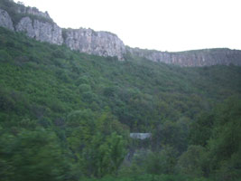 Scenery in Bulgaria, seen from the train to Istanbul 
