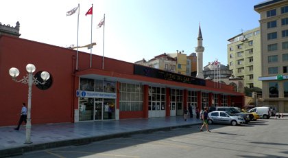Istanbul Sirkeci station:  A modern building now fronts the forecourt.