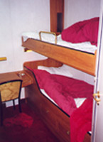 Comfortable cabin on board Norse Merchant Ferries