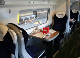 First class on a Virgin train from London to Birmingham, Manchester, Liverpool or Glasgow