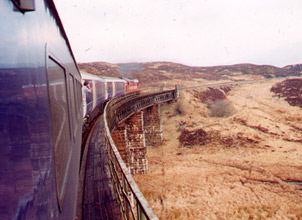 The London - Fort William 'Caledonian Sleeper' on Rannoch Moor...