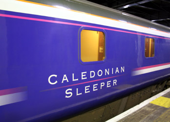 The Caledonian Sleeper to Scotland...