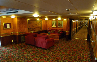 Cabin deck on Hotel Queen Mary