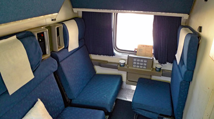 Amtrak Superliner family bedroom