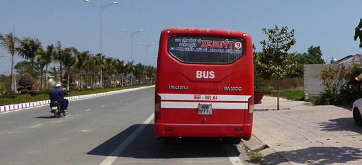 Bus number 9 from Phan Thiet to Mui Ne