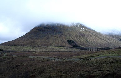 West Highland Line:  The horseshoe curve around Beinn Dorain