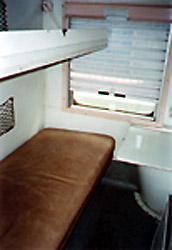 Sleeper class on the Bulawayo-Harare train