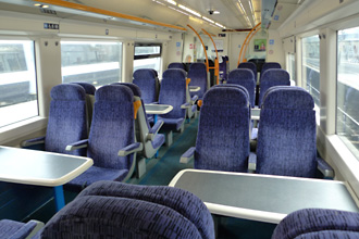 Seats on the London to Dover train
