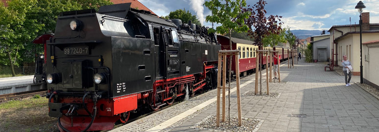The train from Brocken arrived at Wernigerode