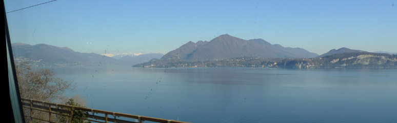 Lake Maggiore, seen from the train